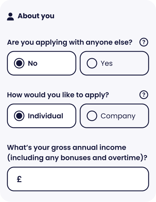 Let's get to know you, fill up form about you